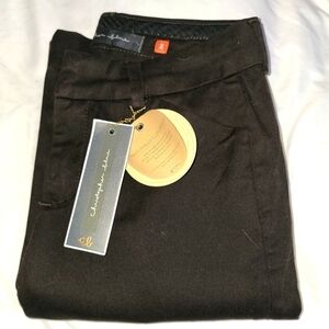 Christopher Blue CB Trousers Dark Brown Stretch Classic Pants Sophisticated 2